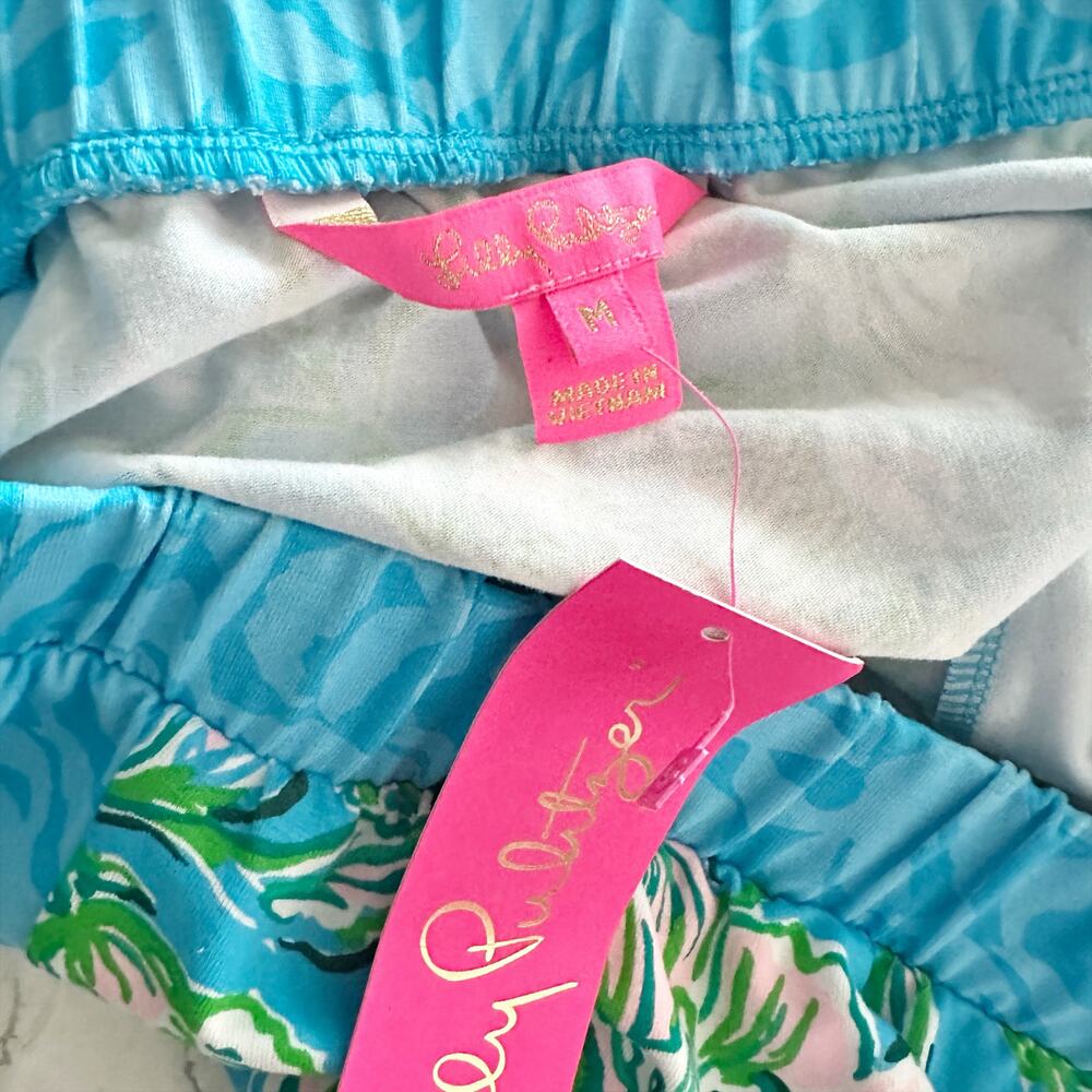 Lilly Pulitzer Rikki Strapless Romper Cumulus Blue Chick Magnet Women’s Size M - Picture 7 of 14